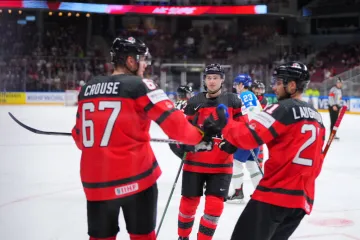 Radost hokejistů Kanady