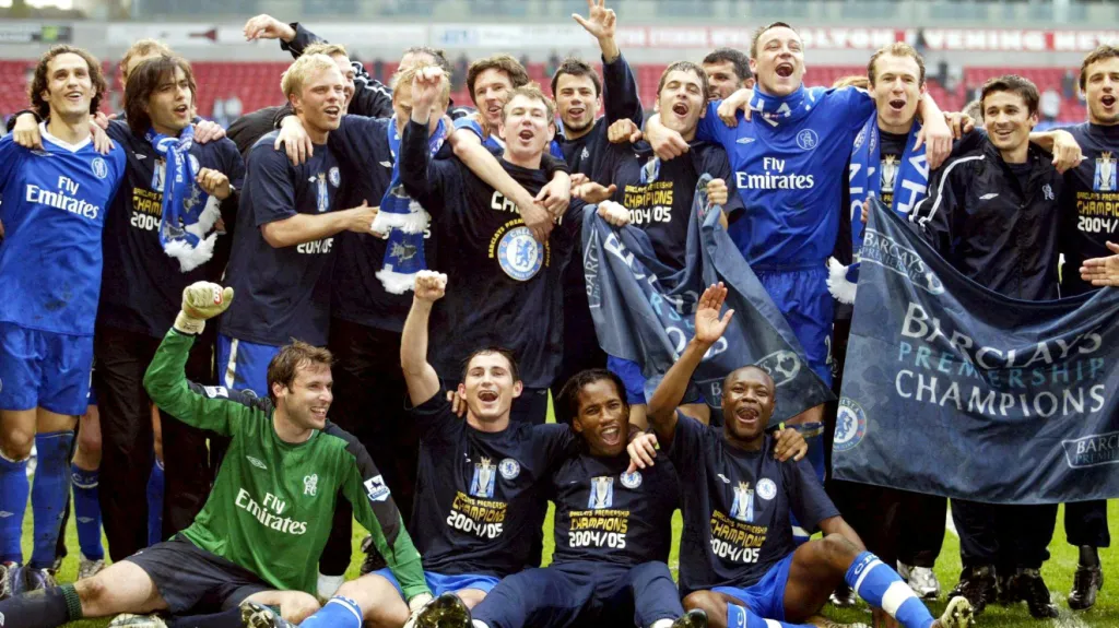 Fotbalisté Chelsea slaví titul mistra anglické ligy