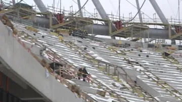 Rozestavěný polský národní stadion