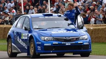 Petter Solberg se svým Subaru