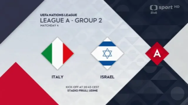 Sestřih utkání Itálie – Izrael