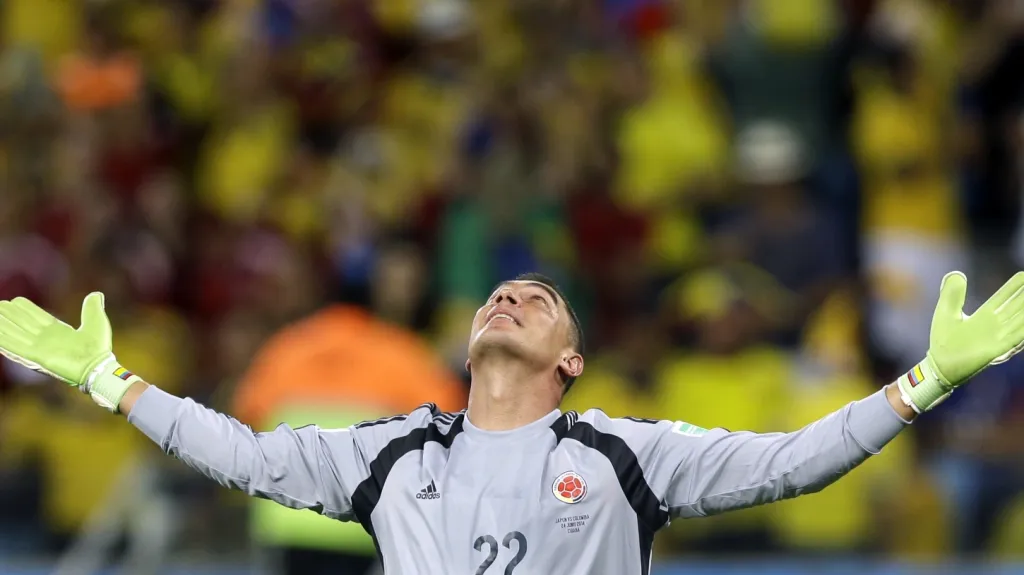 Faryd Mondragón v utkání s Japonskem