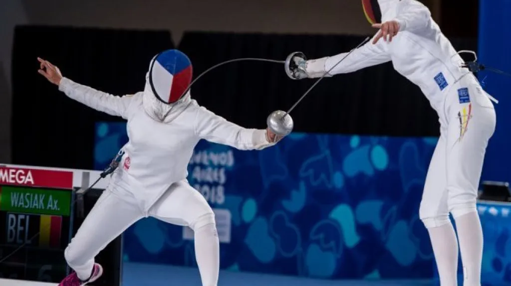 Veronika Bieleszová v souboji o bronz s Belgičanku Axelle Wasiakovou