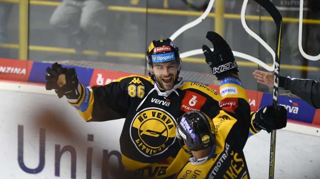 Radost hokejistů Litvínova