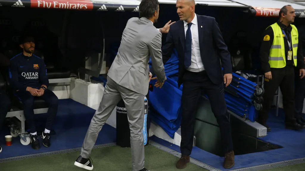 Zinedine Zidane spolu s Luisem Enriquem