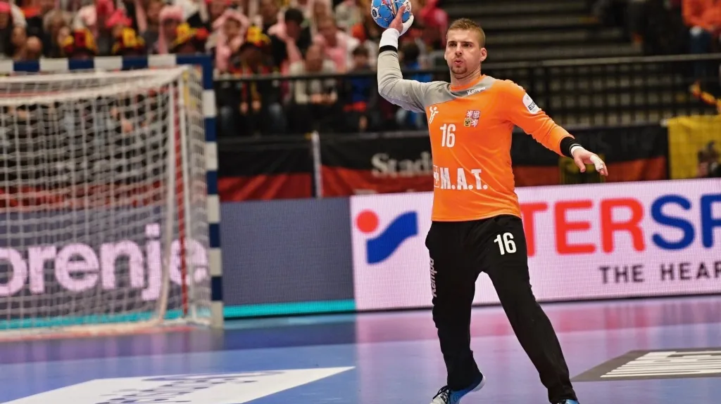 Brankář házenkářské reprezentace Martin Galia