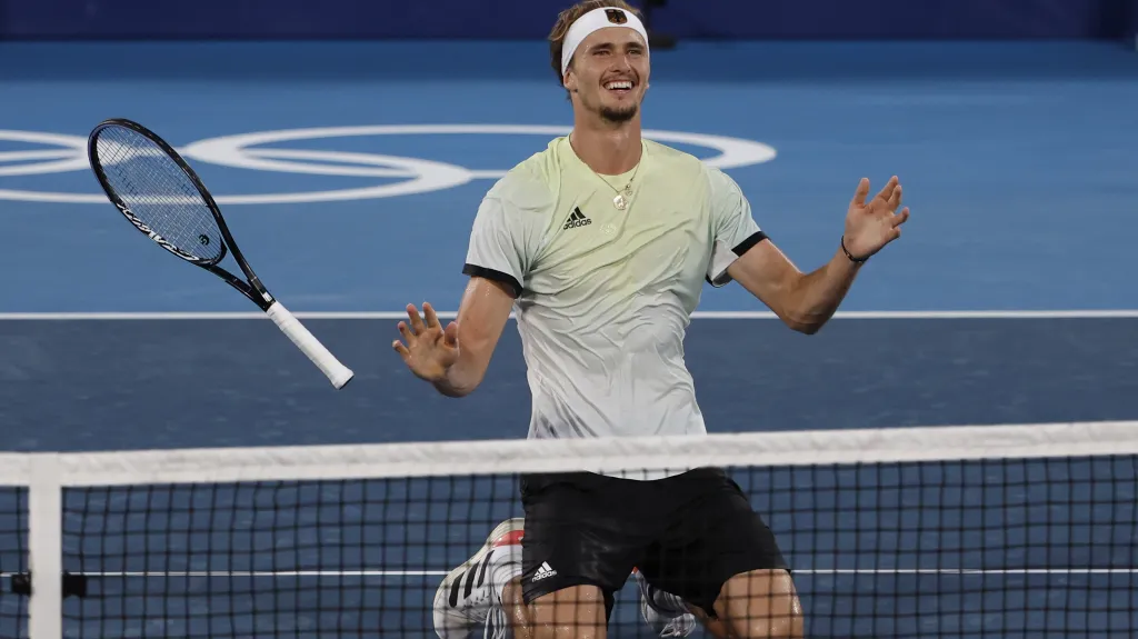 Alexander Zverev po mečbolu na olympijském turnaji