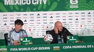 Tisková konference před zápasem s Mexikem