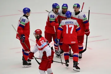 Češi se radují v utkání proti Dánům