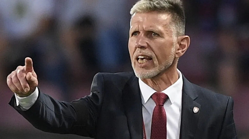 Trenér české reprezentace Jaroslav Šilhavý