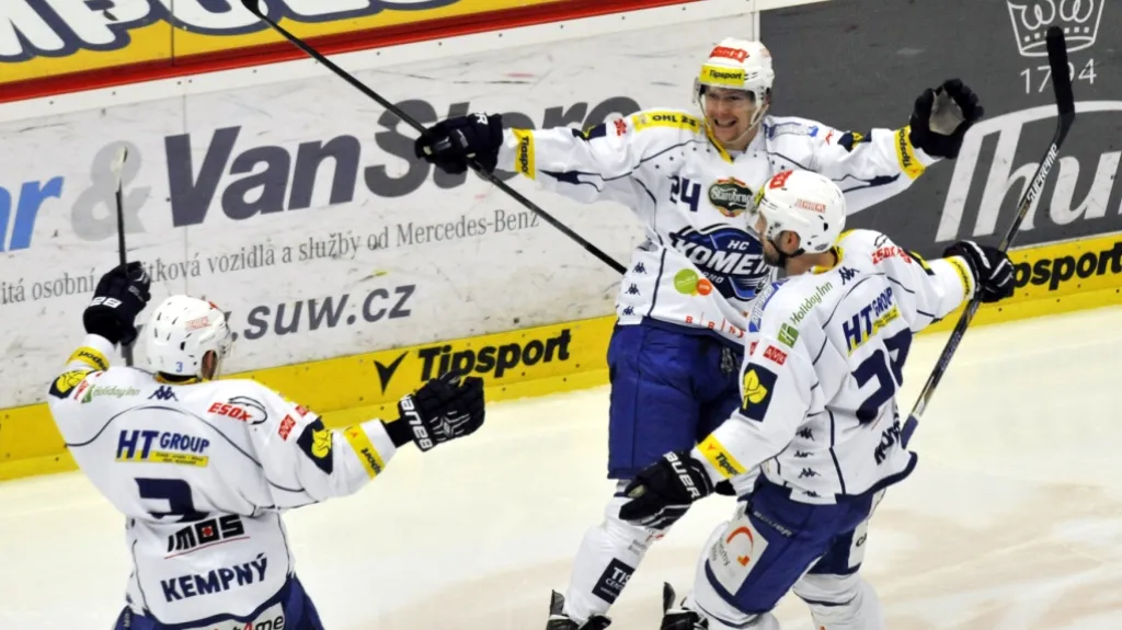 Radost hokejistů Brna