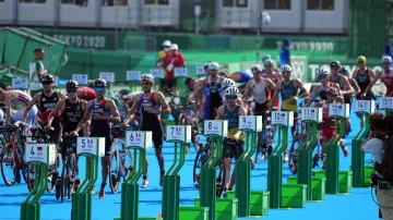 Záznam triatlonového závodu mužů