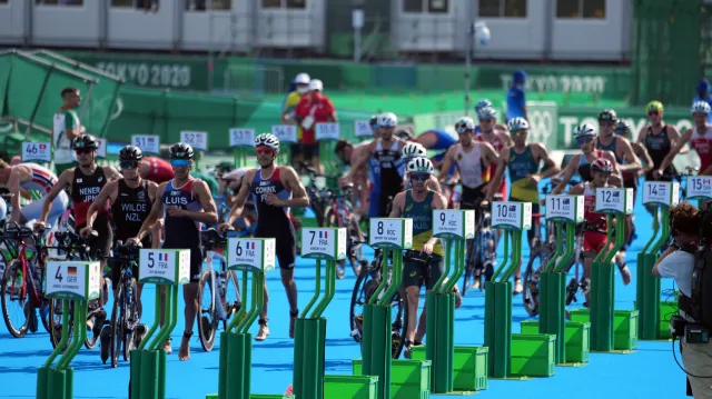 Záznam triatlonového závodu mužů
