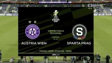 Sestřih utkání Austria Vídeň – Sparta Praha