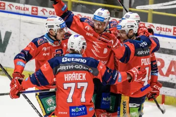 Pardubičtí hokejisté se radují