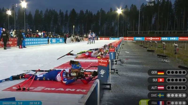 Sestřih smíšené štafety dvojic na SP v Kontiolahti