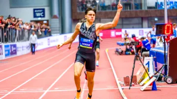 Čtvrtkař Horák zaběhl v Ostravě juniorský evropský halový rekord