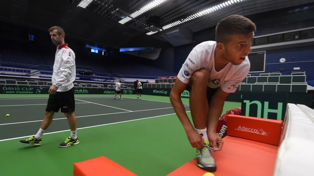 Příprava českých tenistů v Ostravě