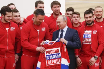 Vladimir Putin a ruští sportovci