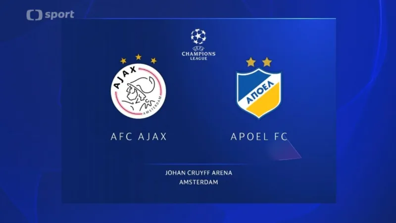 Sestřih utkání Ajax Amsterdam - APOEL Nikósie