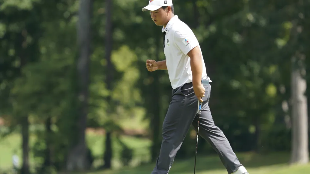 Korejský golfista Kim Ču-hjong