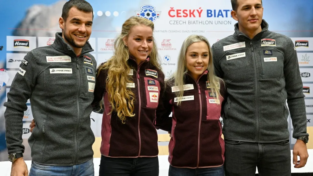 Michal Krčmář, Markéta Davidová, Tereza Voborníková a Jonáš Mareček