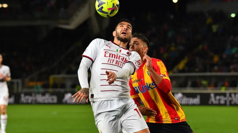 Theo Hernández z AC v utkání proti Lecce