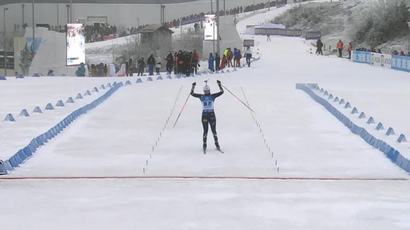 Sestřih ženské štafety SP v Oberhofu