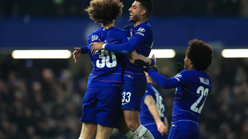 Nefalšovaná radost hráčů Chelsea