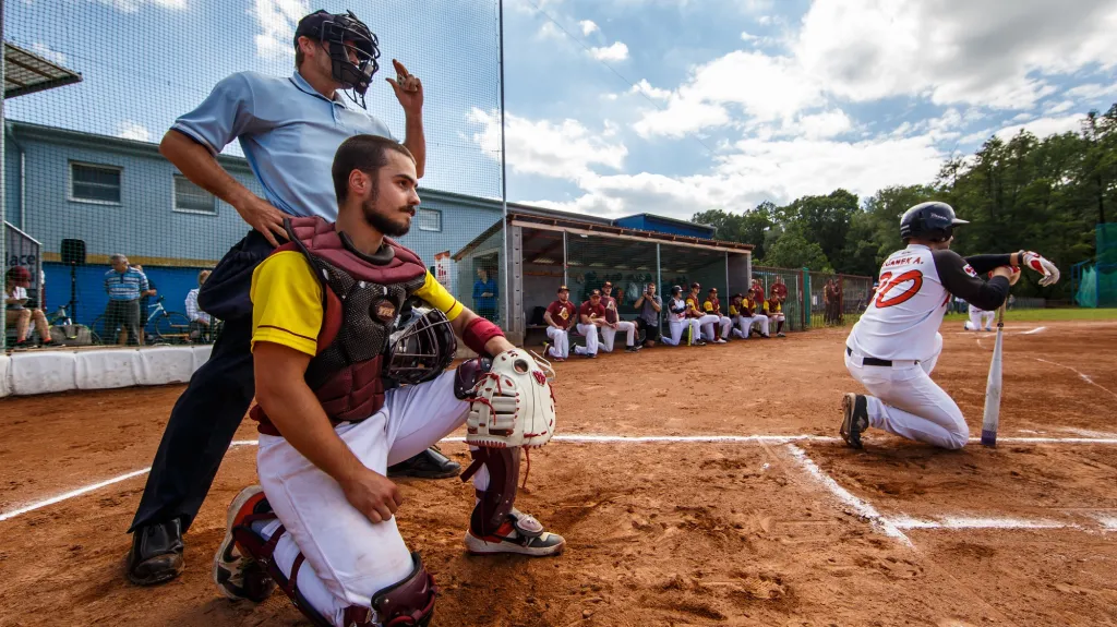 Gesto proti rasismu před utkáním softbalistů Locos Břeclav