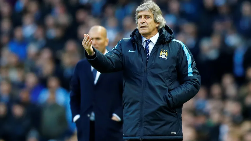 Trenér Manchesteru City Manuel Pellegrini