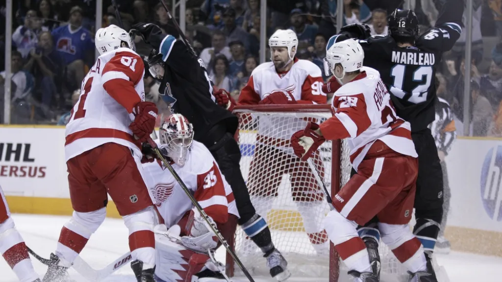 Utkání San Jose - Detroit