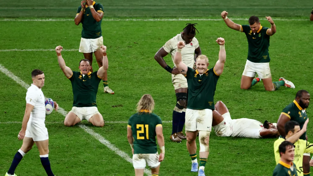 Ragbisté JAR oslavují postup do finále MS