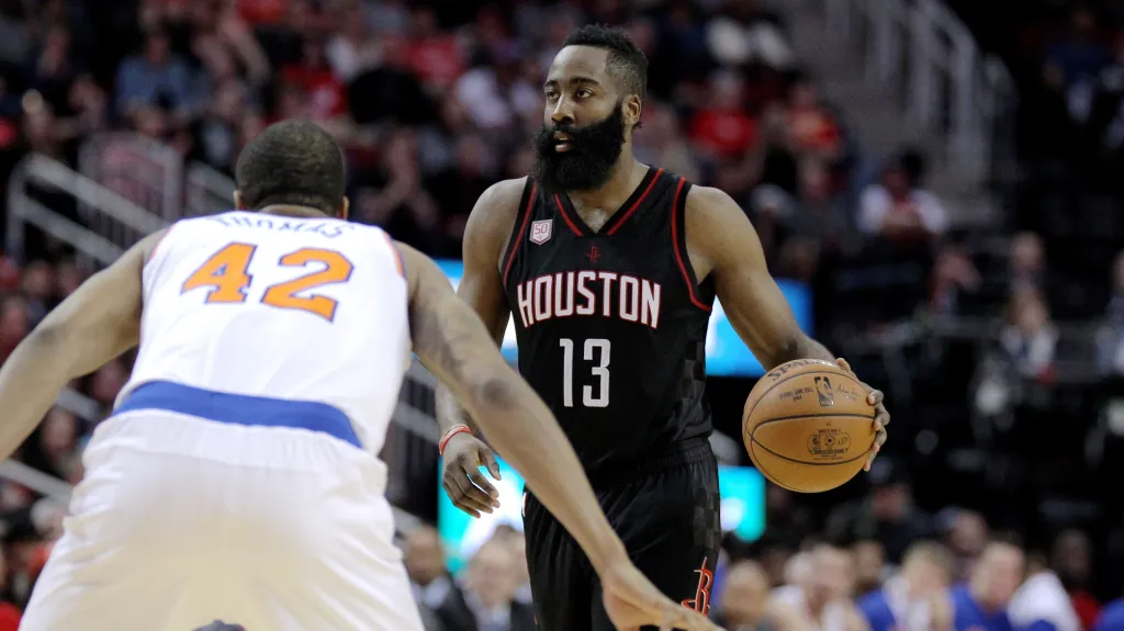 James Harden v dresu Houstonu Rockets