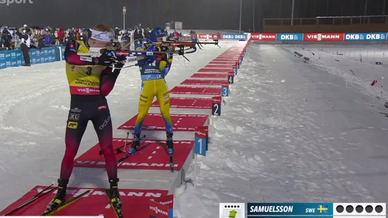 Sestřih stíhacího závodu mužů na SP v Kontiolahti