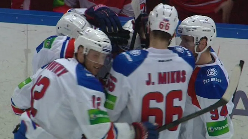 Radost hokejistů Lva Praha