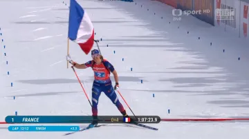 Sestřih štafety biatlonistek MS v Lenzerheide