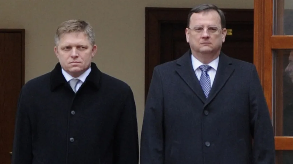 Robert Fico a Petr Nečas