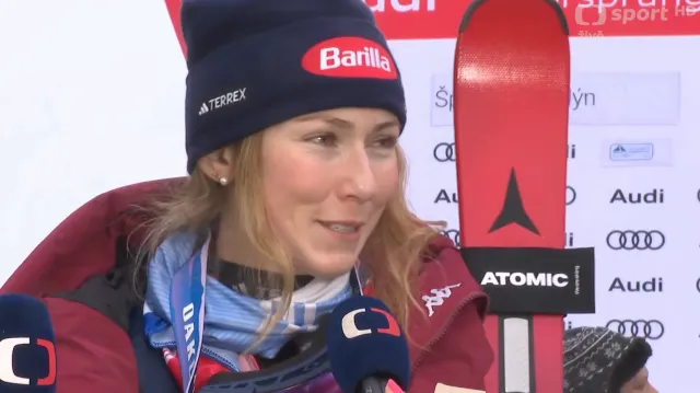 Ohlasy Mikaely Shiffrinové po vítězství ve slalomu
