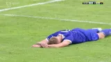 Gól v utkání Vyšehrad - Dukla: 0:2 - vl. Burda (63. min.)