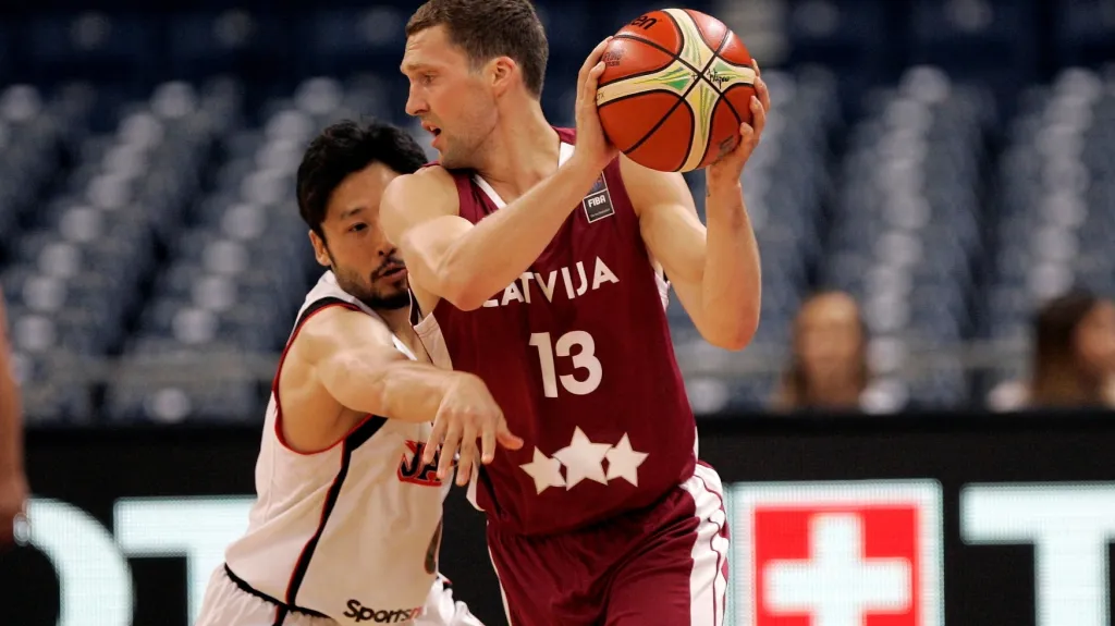 Kvalifikační zápas Lotyšska s Japonskem