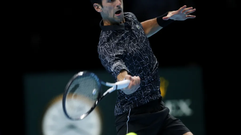 Světová jednička Novak Djokovič na Turnaji mistrů