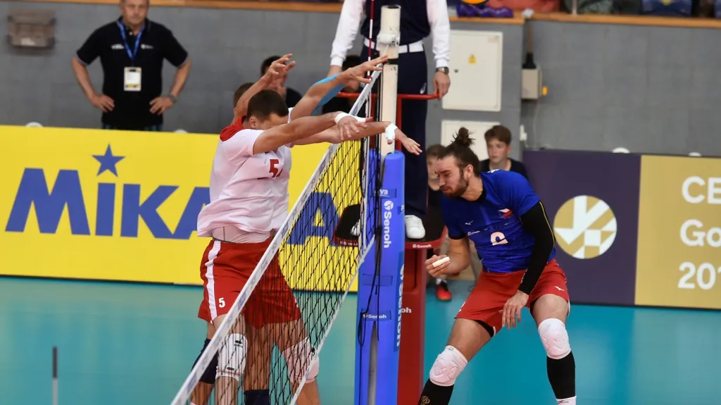 Volejbalisté v utkání proti Bělorusku