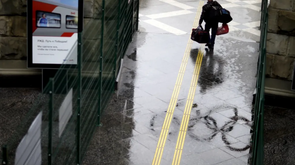 Vestibul centrální vlakové stanice v Soči
