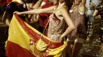 Španělská oslava fotbalu