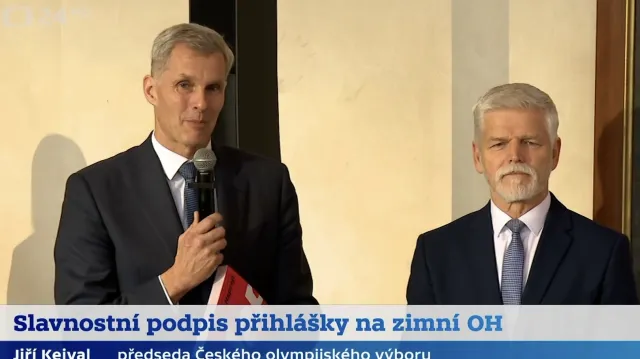 Slavnostní podpis přihlášky na ZOH a paralympiádu