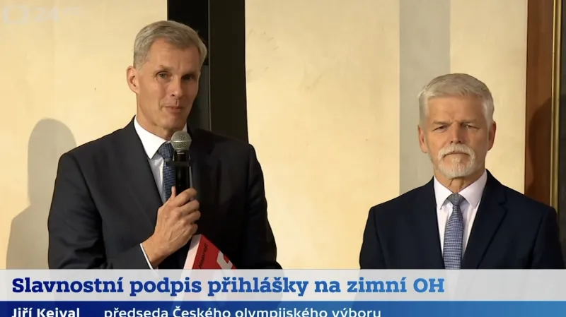 Slavnostní podpis přihlášky na ZOH a paralympiádu