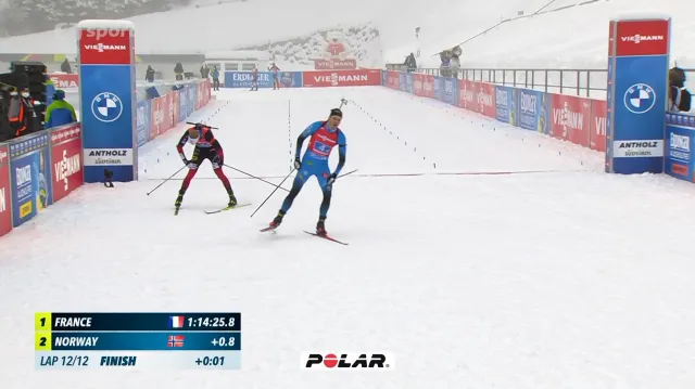 Sestřih štafetového závodu mužů v Anterselvě