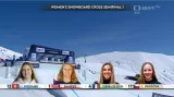 Semifinálová jízda s Karolínou Hrůšovou na SP ve snowboardcrossu v Gudauri