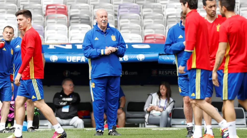 Vicente del Bosque se svými svěřenci